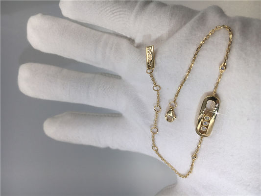 Qualité Aucune pierre gemme 	Femmes de collier d'or des bijoux 18k de Paris avec des diamants de VVS usine