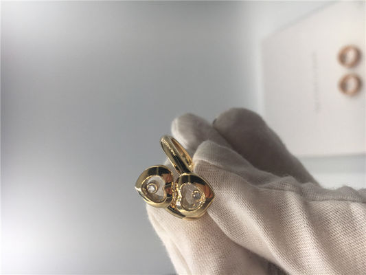 Qualité Les courbes heureuses sonnent les diamants naturels d'or des bijoux 18K de Chopard avec la forme de coeur usine