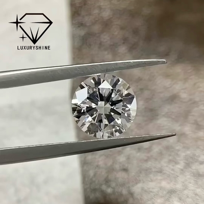 LuxuryShine 100% Diamants Réels D-F Couleur VVS2 Blanc Forme Ronde Taille Excellent Fabriqués en Laboratoire Avec Certificat IGI