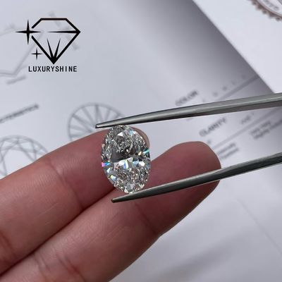 Qualité LuxuryShine 0.1-10CT VVS2 Diamant de laboratoire D-F Couleur Blanc Ovale Taille Excellent Avec Certificat IGI 3EX Pierres Taillées par LuxuryShine usine