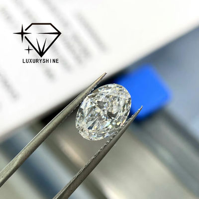Qualité LuxuryShine 0.1-10CT VS2 Diamant cultivé en laboratoire D-F Couleur Blanc Ovale Excellente Coupe Avec Certificat IGI 3EX Pièces coupées en gros usine