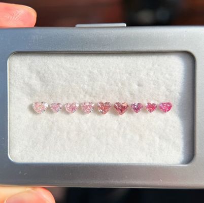 Qualité LuxuryShine Rose Fantaisie / Rose Intense Fantaisie / Rose Vif Fantaisie Diamant de laboratoire taille cœur VVS-VS1 Véritables diamants & Bijoux de mariage & Bijoux personnalisés usine