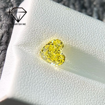 Qualité LuxuryShine VS1 Diamant cultivé en laboratoire en forme de cœur jaune 1CT 2CT 3CT 4CT 5CT Véritables diamants avec certificat IGI usine