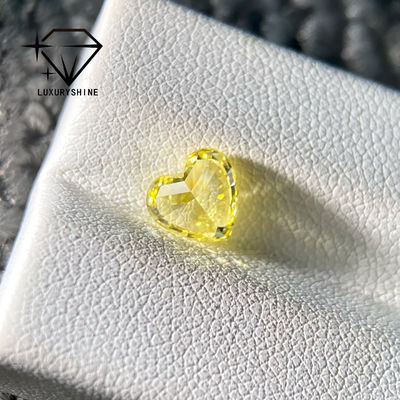 Qualité LuxuryShine VS1 Diamant cultivé en laboratoire en forme de cœur jaune 1CT 2CT 3CT 4CT 5CT Véritables diamants avec certificat IGI usine