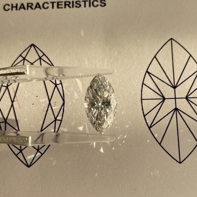 Qualité LuxuryShine VVS2 Forme Marquise 0.3-15ct Diamant de laboratoire D-F Couleur 3EX Taille Pierres avec certificat IGI Diamant véritable usine
