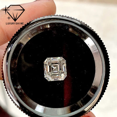 Qualité LuxuryShine VVS-VS Asscher Shape Lab Diamant cultivé 0.1-10CT D-F Couleur diamant blanc avec certificat IGI 3EX pierres coupées usine