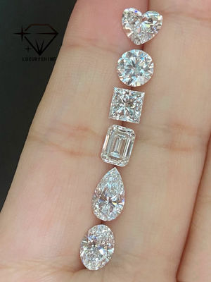 Qualité LuxuryShine VVS-VS Asscher Shape Lab Diamant cultivé 0.1-10CT D-F Couleur diamant blanc avec certificat IGI 3EX pierres coupées usine