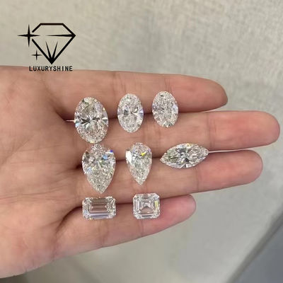 Qualité LuxuryShine VVS-VS Asscher Shape Lab Diamant cultivé 0.1-10CT D-F Couleur diamant blanc avec certificat IGI 3EX pierres coupées usine