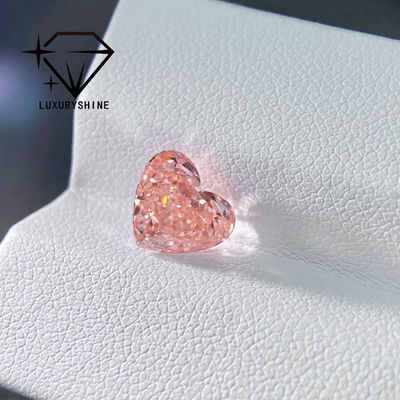 Qualité LuxuryShine Rose / Jaune / Vert Le cœur coupé en laboratoire Diamant cultivé VVS-VS Vrais diamants et bijoux de mariage et bijoux personnalisés usine