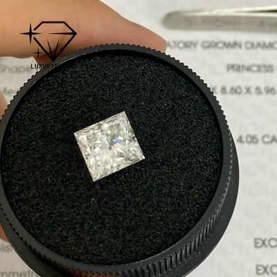 Qualité LuxuryShine Princess Cut Lab Diamant cultivé D-F Couleur VVS-VS Avec certificat IGI Excellent découpé Diamants de mariage en gros usine