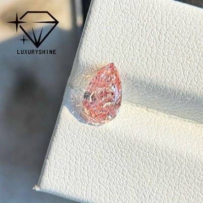 Qualité LuxuryShine 1-15CT Coupe de poire rose sophistiquée Diamant cultivé en laboratoire VVS-VS Diamants en vrac et bijoux de mariage et bijoux personnalisés usine