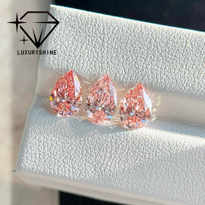 Qualité LuxuryShine 1-15CT Coupe de poire rose sophistiquée Diamant cultivé en laboratoire VVS-VS Diamants en vrac et bijoux de mariage et bijoux personnalisés usine