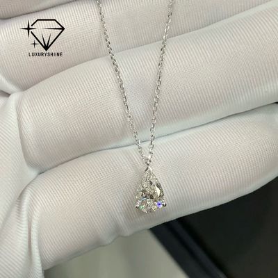 Collier de diamant de luxe en or rose 18 carats VS2 Clarité et excellente coupe pour les femmes