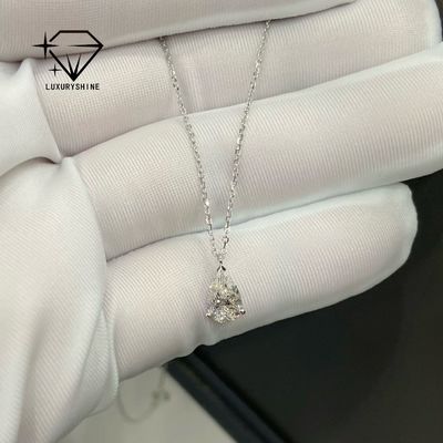 Collier de bijoux de luxe en diamant avec clarté VS2 et haute joaillerie personnalisée plaquée or rose 18 carats