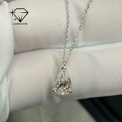 Collier de diamant de luxe avec clarté VS2 et or 18k / rose plaqué bijoux personnalisés