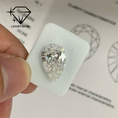 Qualité Diamant de poire cultivé en laboratoire, pureté VVS-VS, couleur D-F, certifié IGI usine