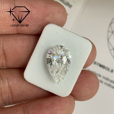 Qualité Diamant de poire cultivé en laboratoire, pureté VVS-VS, couleur D-F, certifié IGI usine