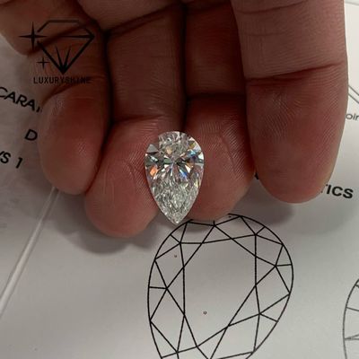 Qualité Diamant de poire cultivé en laboratoire, pureté VVS-VS, couleur D-F, certifié IGI usine