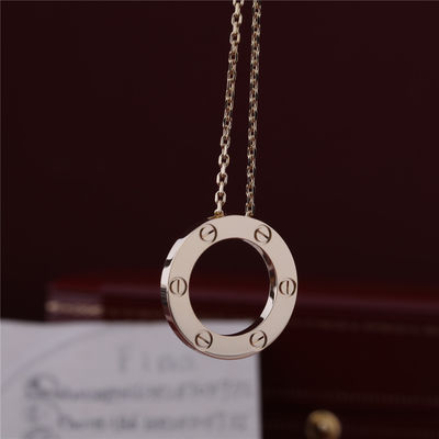 Qualité Or jaune de luxe du collier 18K d'amour de bijoux du classique B7014200 usine