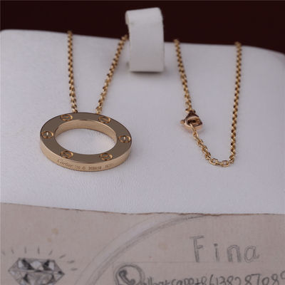 Qualité Or jaune de luxe du collier 18K d'amour de bijoux du classique B7014200 usine