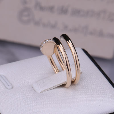 Qualité Diamants d'or jaune de Juste Un Clou Ring In 18k du clou B4211800 usine