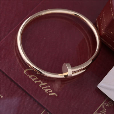 Qualité Vrai modèle épais Nail Bangle B6048217 d'OR JAUNE de BRACELET de l'ONU CLOU de l'or JUSTE usine