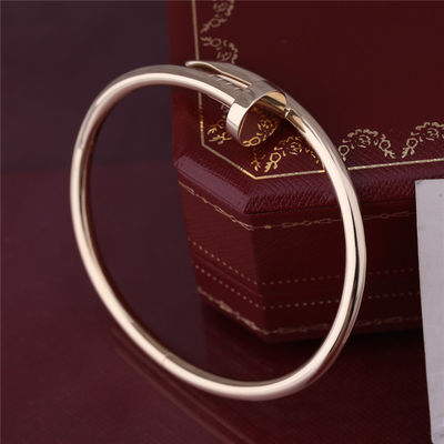 Qualité Vrai modèle épais Nail Bangle B6048217 d'OR JAUNE de BRACELET de l'ONU CLOU de l'or JUSTE usine