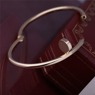 Qualité Vrai modèle épais Nail Bangle B6048217 d'OR JAUNE de BRACELET de l'ONU CLOU de l'or JUSTE usine