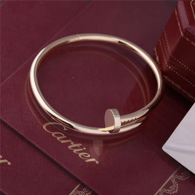 Qualité Vrai modèle épais Nail Bangle B6048217 d'OR JAUNE de BRACELET de l'ONU CLOU de l'or JUSTE usine
