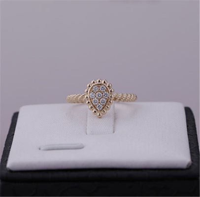 Qualité Or rose Diamond Ring de la référence JRG02674 18K de motif de l'anneau XS de Boheme de serpent usine