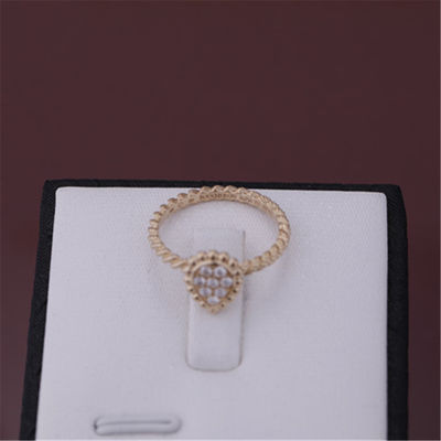 Qualité Or rose Diamond Ring de la référence JRG02674 18K de motif de l'anneau XS de Boheme de serpent usine