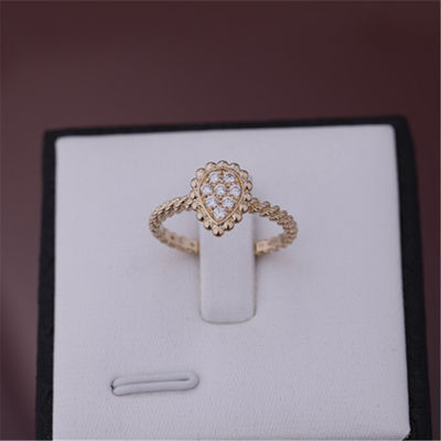 Qualité Or rose Diamond Ring de la référence JRG02674 18K de motif de l'anneau XS de Boheme de serpent usine