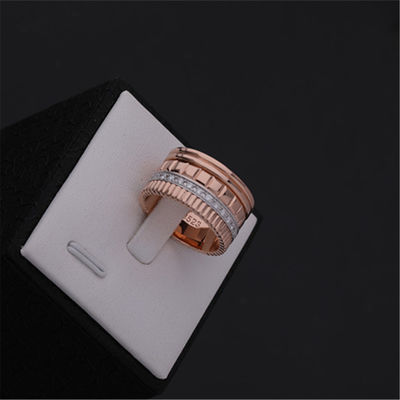 Qualité Vrai or Diamond Quatre Radiant Edition Large Ring Ref JRG02484 de 18 carats de bijoux de luxe d'or usine