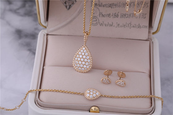 Qualité Le motif élevé de luxe du bracelet S de Boheme de serpent de bijoux de vrai or avec pavent la référence JBT00365M de diamants usine