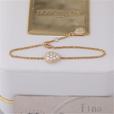 Qualité Le motif élevé de luxe du bracelet S de Boheme de serpent de bijoux de vrai or avec pavent la référence JBT00365M de diamants usine