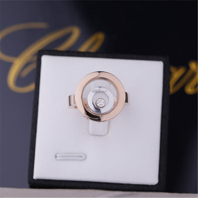 Qualité Diamant heureux de Ring In 18k Rose Gold White Gold With d'esprit de Chopard usine