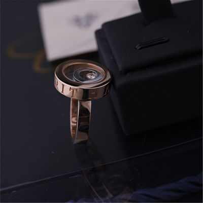 Qualité Diamant heureux de Ring In 18k Rose Gold White Gold With d'esprit de Chopard usine