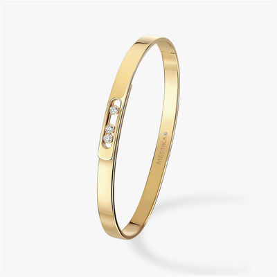 Qualité mouvement Noa Diamond Bangle Bracelet For Ladies de Luxury Jewelry de l'or 18K jaune usine